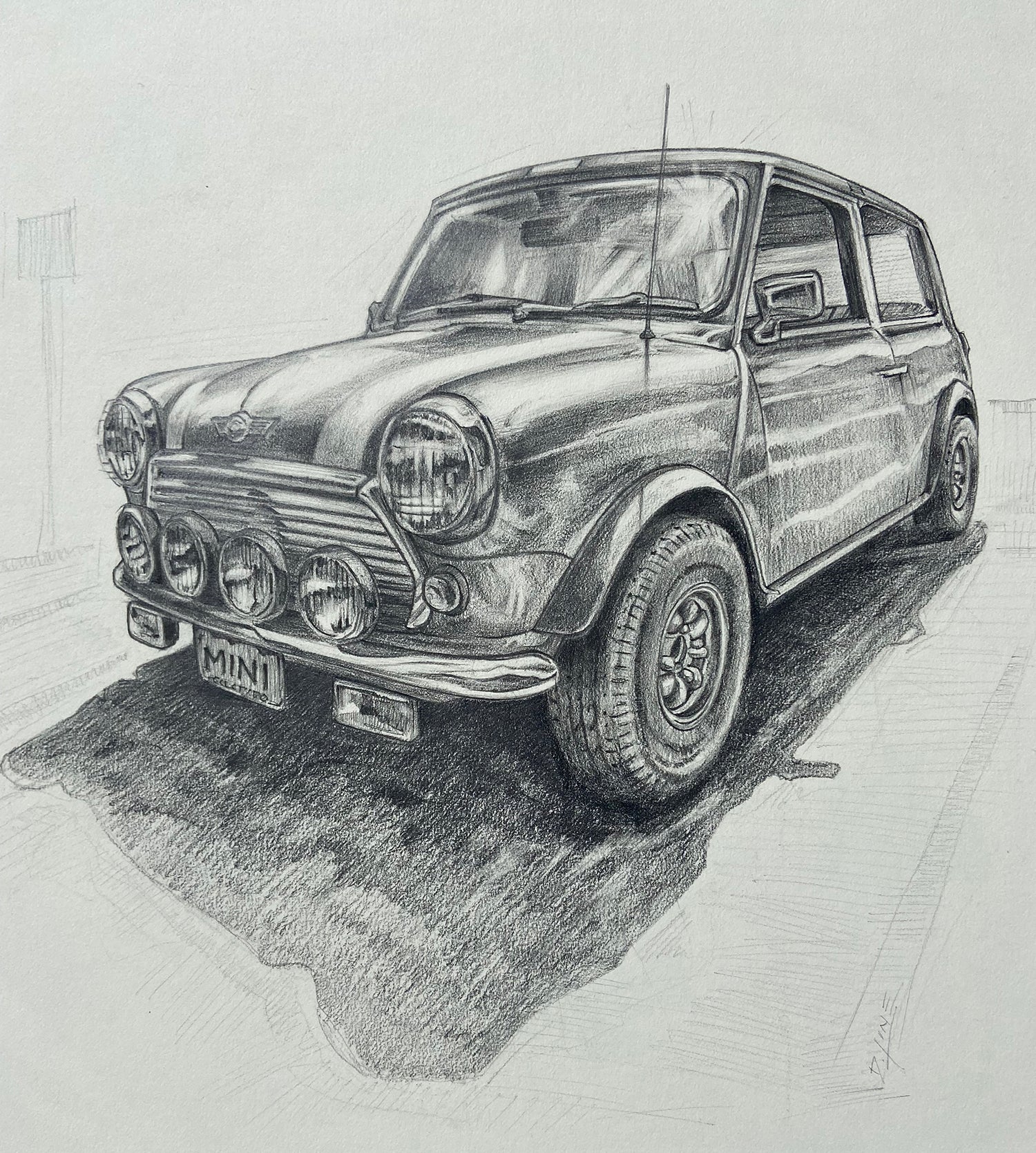 DL - "Mini Legend" – Original Pencil Drawing