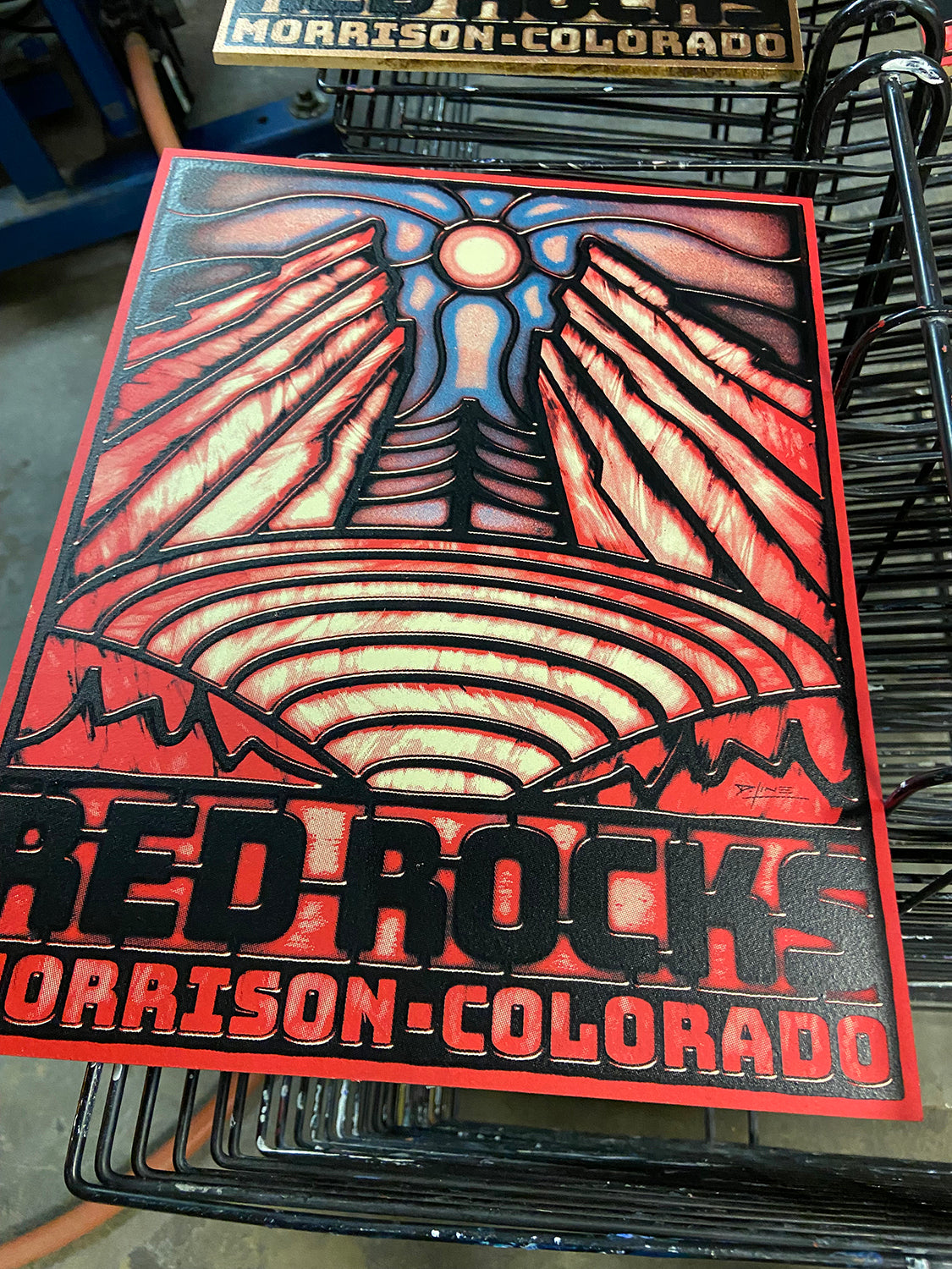 DL - Red Rocks - Screen Print – M&D