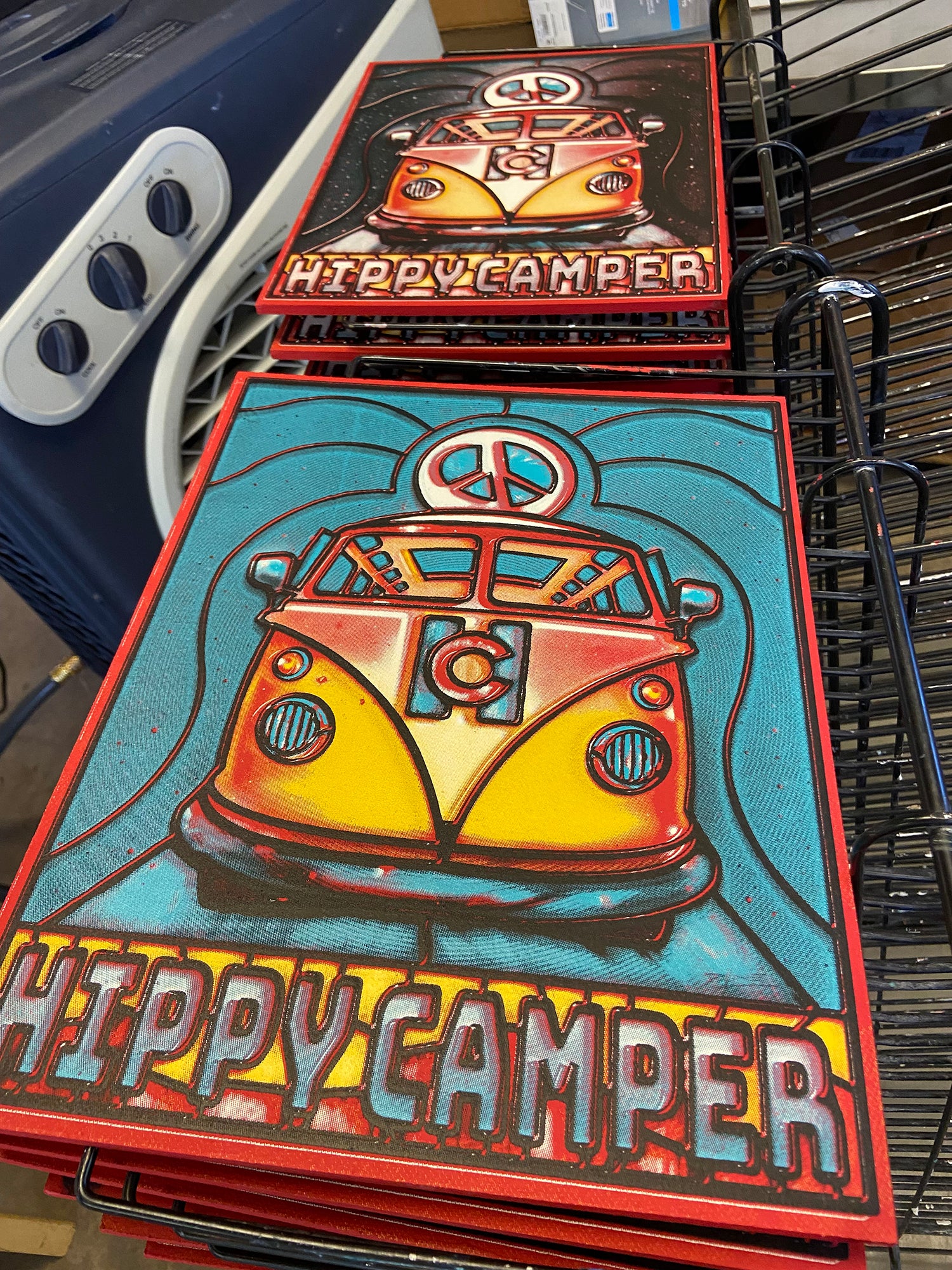 DL - Hippy Camper - Screen Print