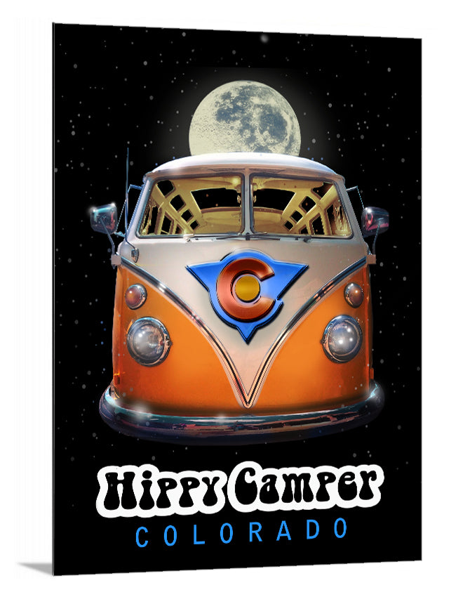 Hippy Camper Moonglow - Postcard